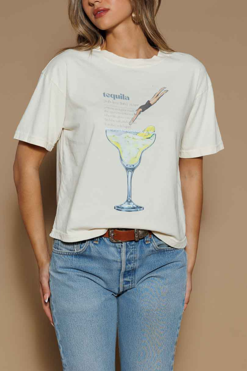 Tequila Dive Wide Crop Tee