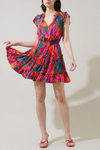 Sugar Lips Toledo Tiered Mini Dress