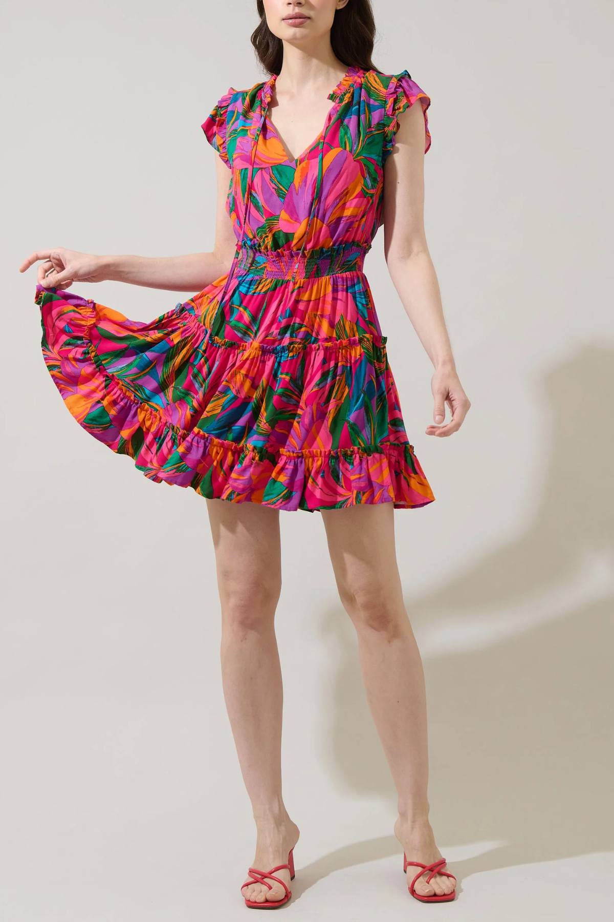 Sugar Lips Toledo Tiered Mini Dress