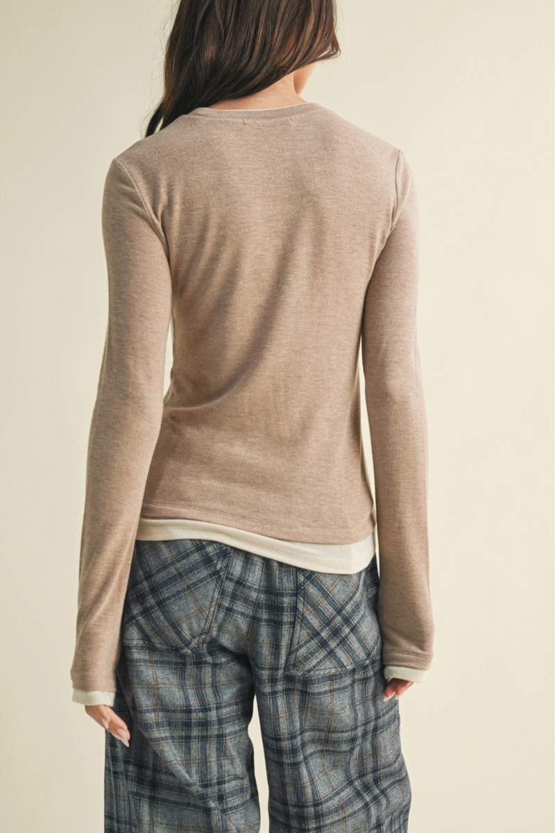 Layering Crew Neck Top