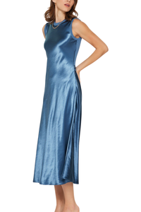 Metallic Front Midi Knit Dress