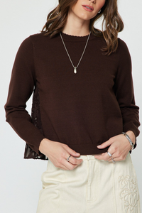 Floral Back Sweater