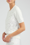 Lace Overlay Top