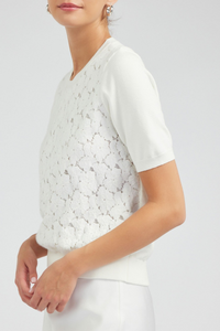 Lace Overlay Top