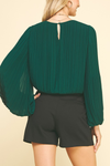 Pleated Woven Top
