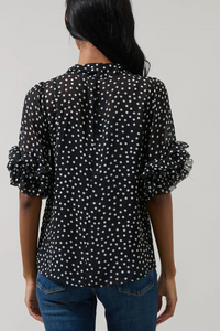 Sugar Lips Lida Tie Neck Top