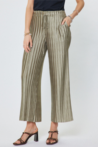 Crinkle Pleated Drawstring Pants