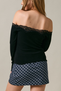 Long Sleeve Off The Shoulder Top