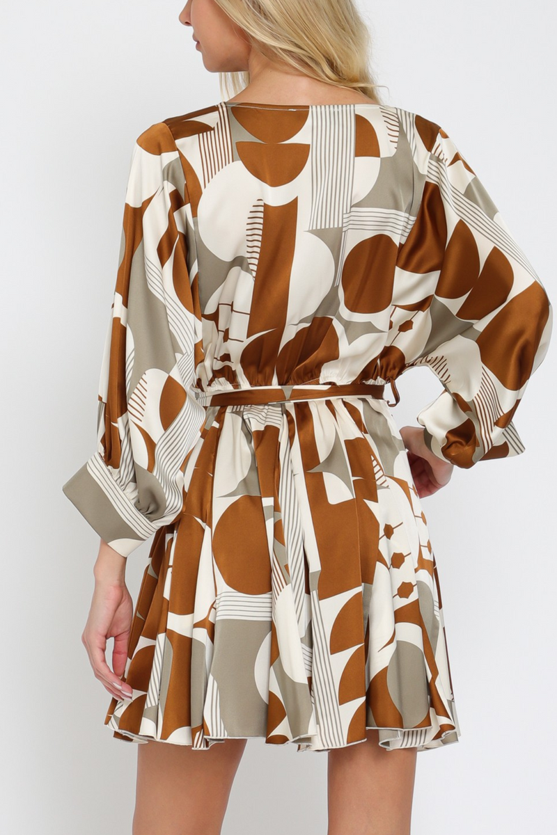 3/4 Dolman Sleeve Mini Dress