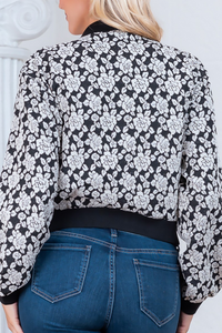 Floral Bomber Jacket