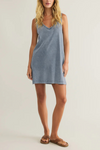 Sloane V-Neck Jersey Denim Mini Dress