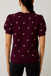 Puff Short Sleeve Sweater Top