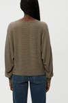 Michael Stars Roxy Balloon Sleeve Ribbed Top