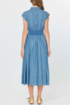 Cap Sleeve Midi Shirt Dress