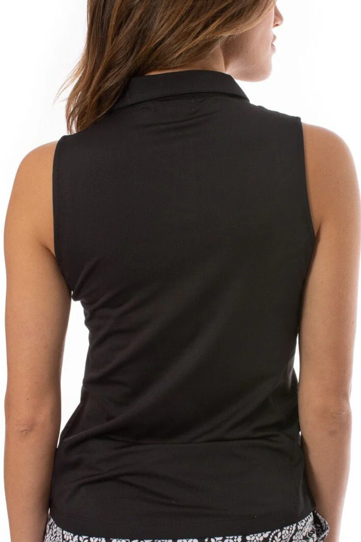 Golftini Sleeveless Zip Tech Polo