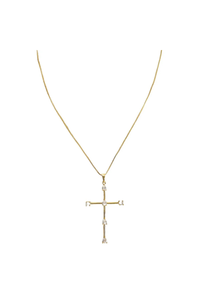 Tom'e Cz Cross Necklace