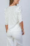 Sophie Ruched Tee *REORDER COMING*
