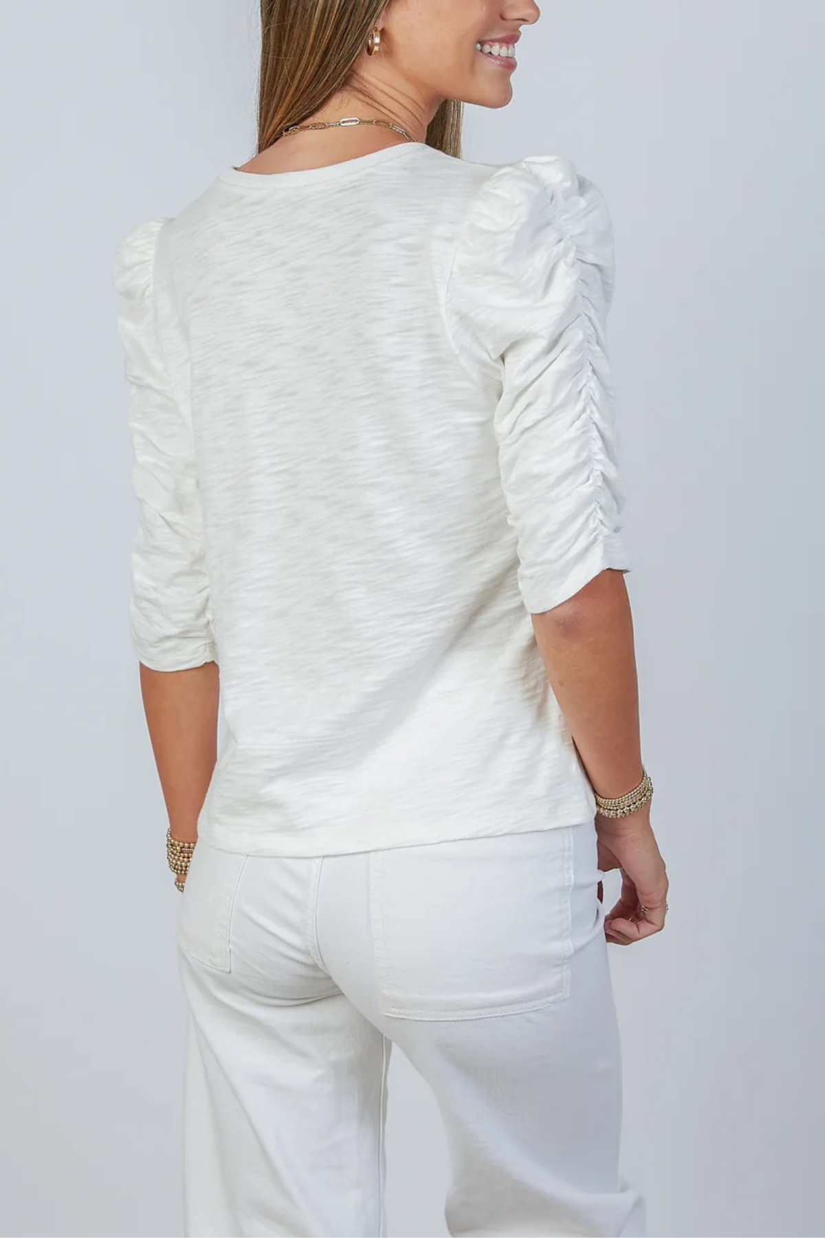 Sophie Ruched Tee *REORDER COMING*