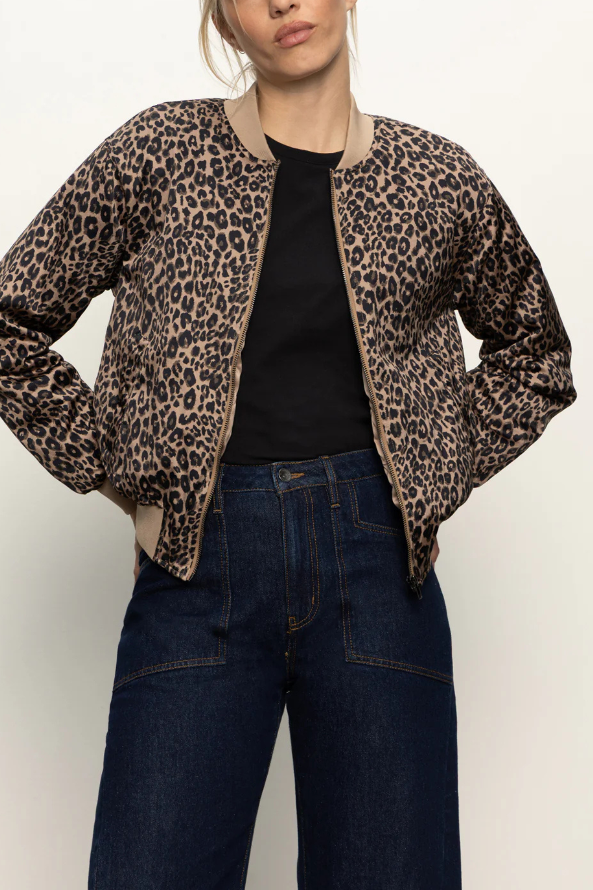 Monroe Sateen Bomber Jacket