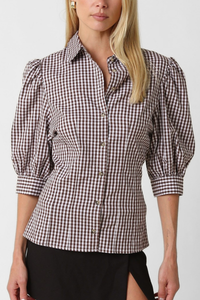 Anni Gingham Blouse