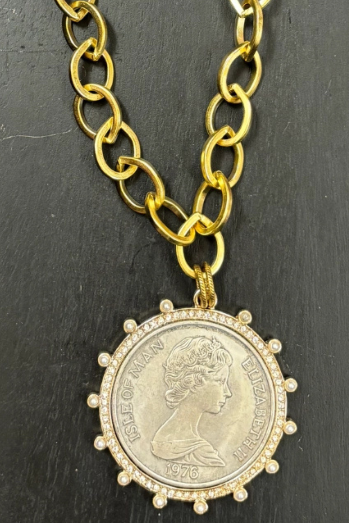 Two Coin Pendant Necklace