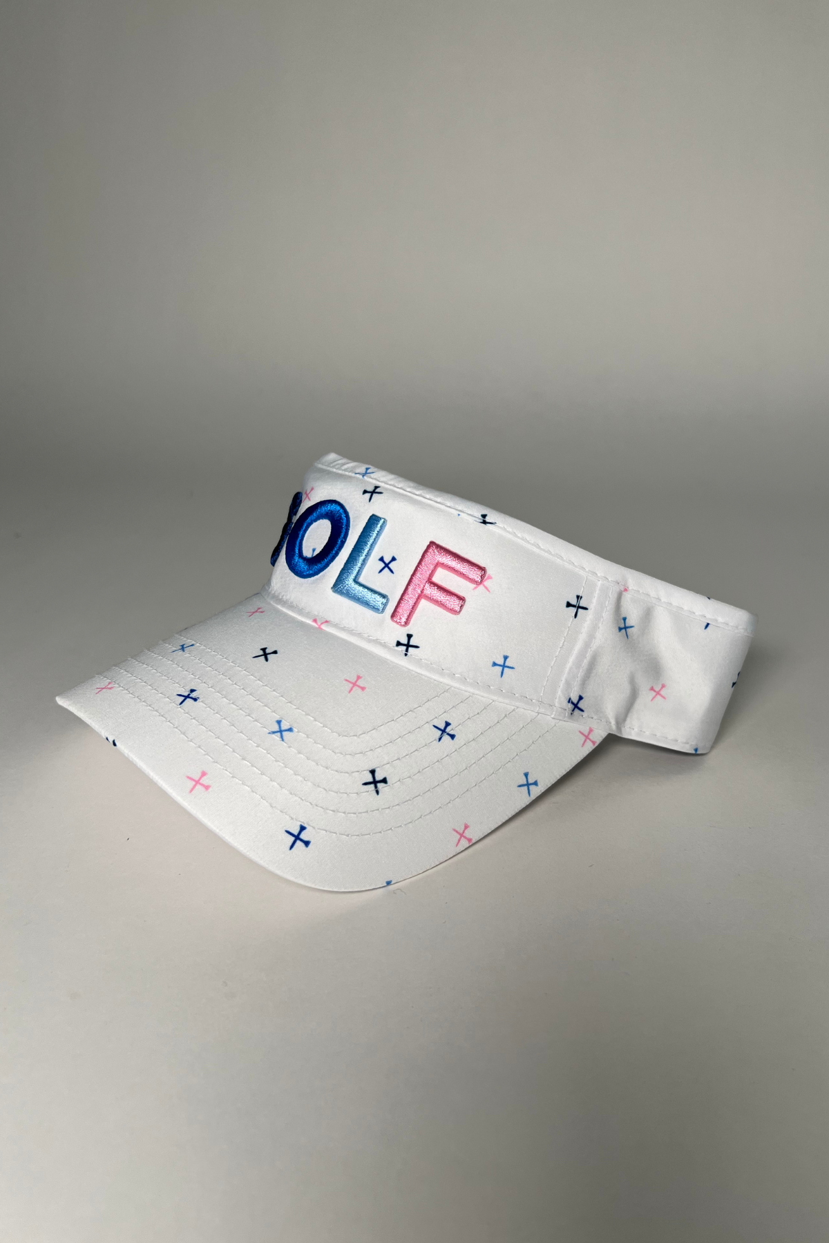 Golf Visor with Puff Logo