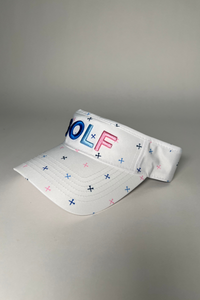 Golf Visor with Puff Logo