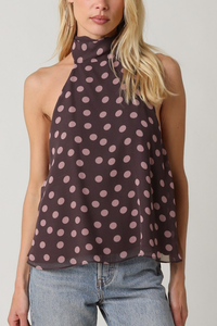 Nova Polka Dot Halter Top