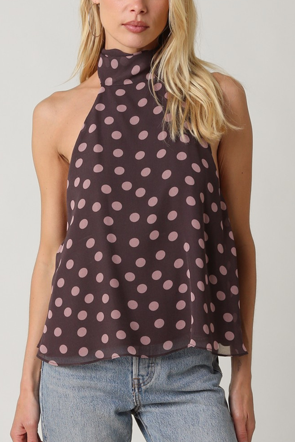 Nova Polka Dot Halter Top
