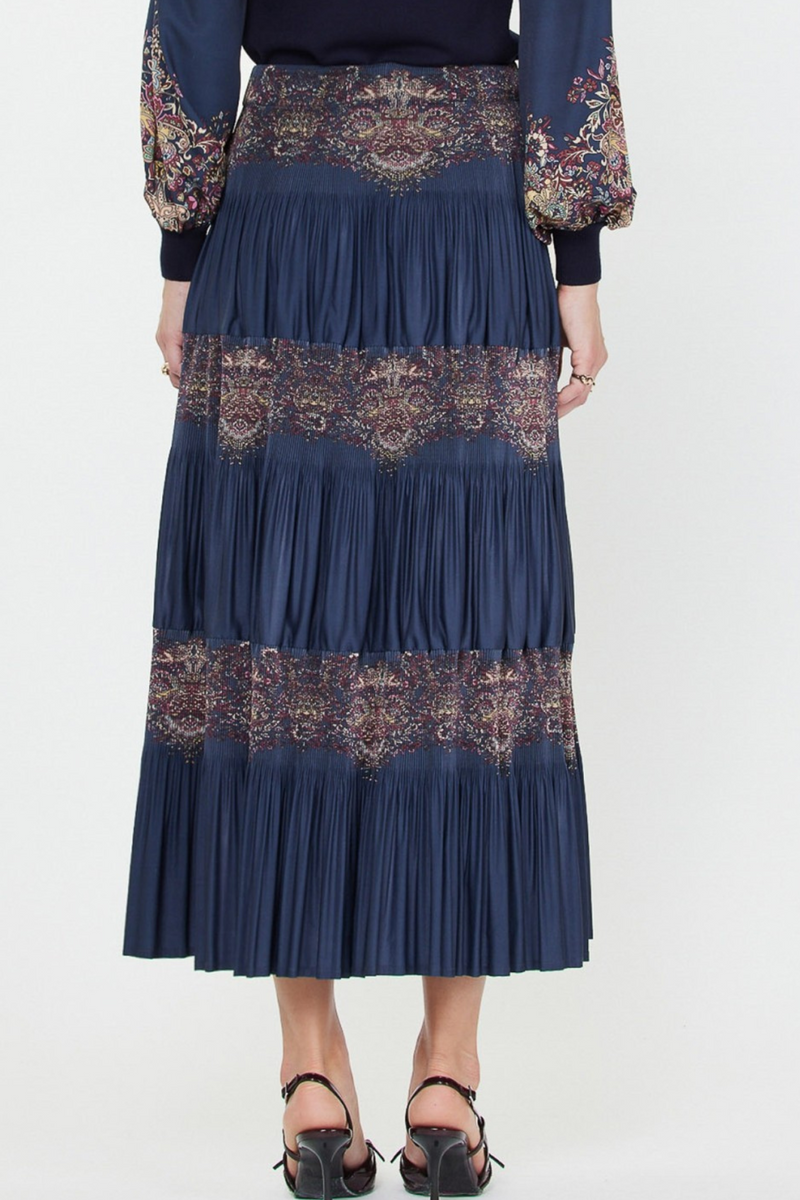 Pleated Midi Skirt