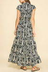 Jungle Print Tiered Maxi Dress