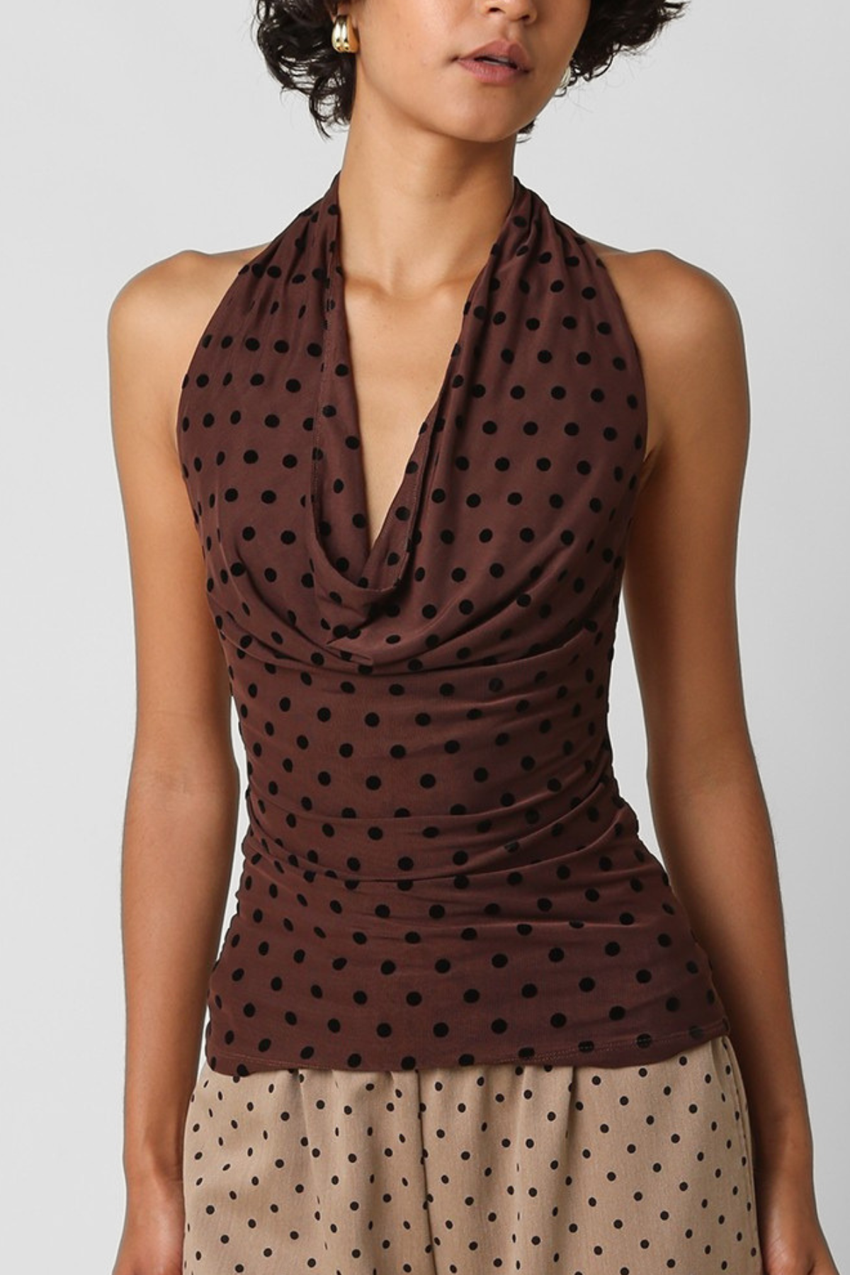 Karrie Polka Dot Halter Top