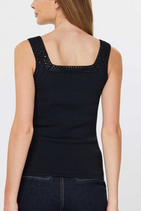 Square Neck Sweater Tank Top
