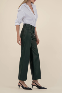 Kut Meg Coated High Rise Long Wide Leg