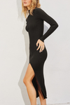 Mock Neck Bodycon Sweater Dress