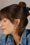 Rhinestoned Medium Puffy Claw Clip
