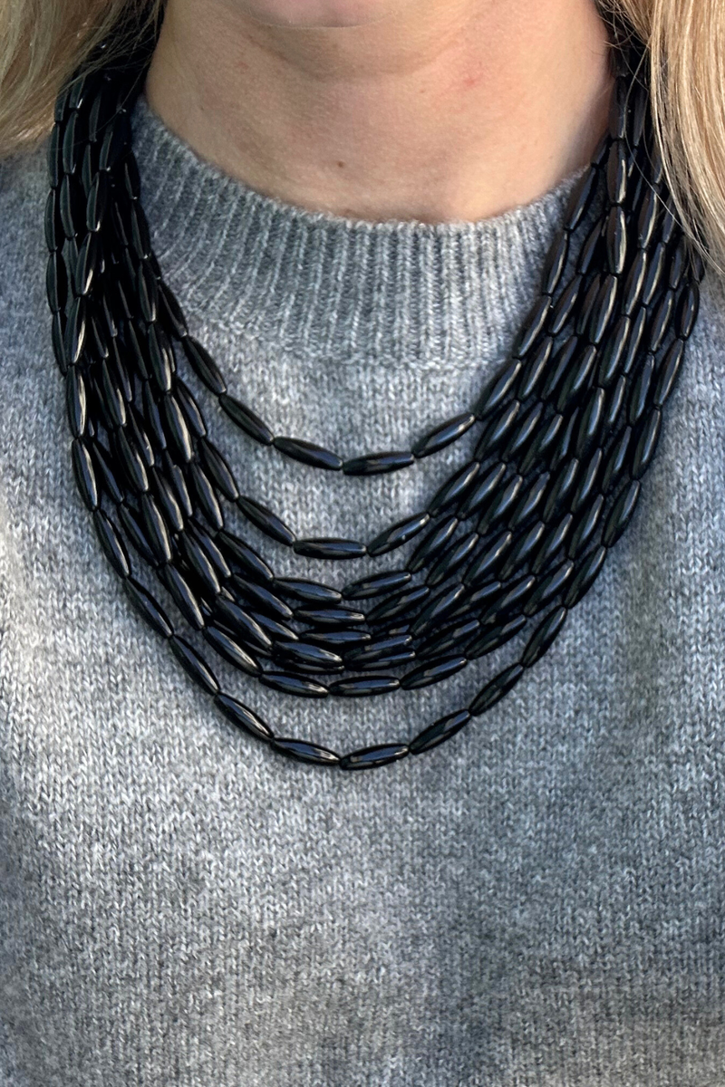 Glossy Beaded Pastel Necklace