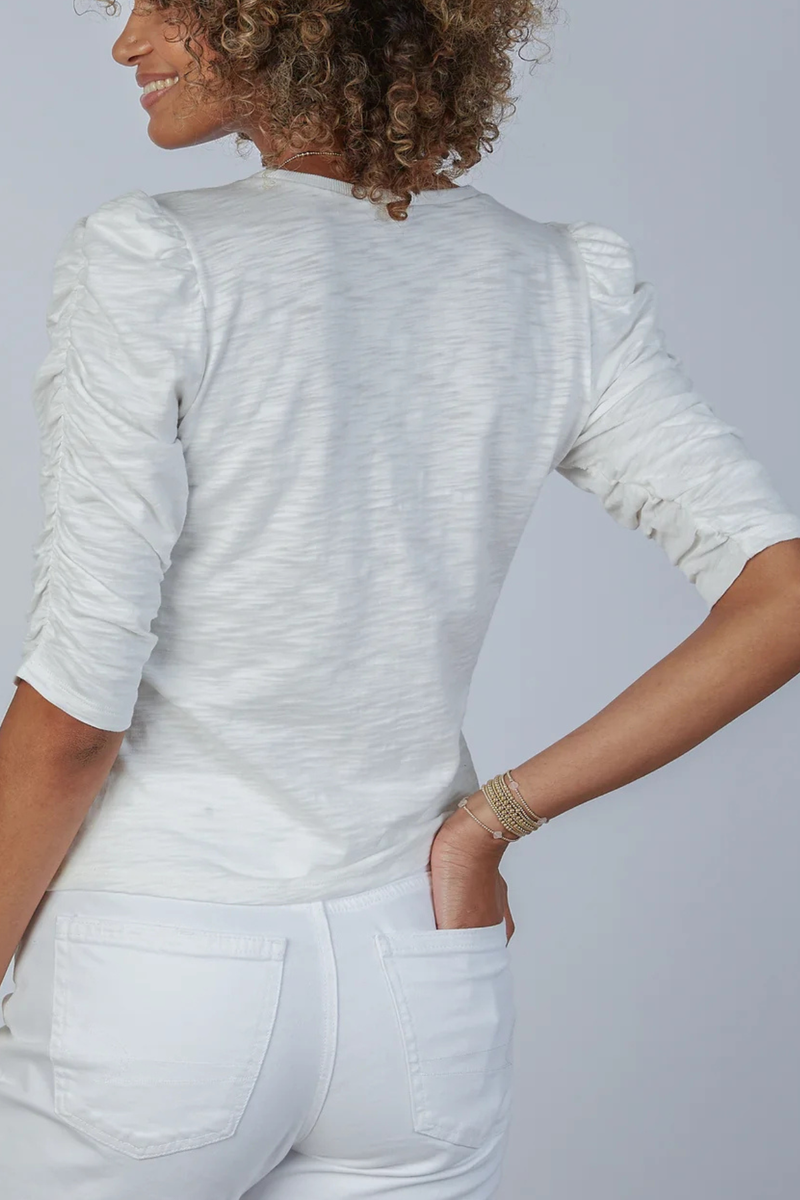 Sophie Ruched Tee *REORDER COMING*