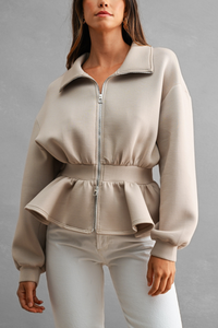 Scuba Peplum Jacket