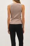 Contrast Line Sweater Tank