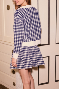 SRB Checkered Knit Cardigan