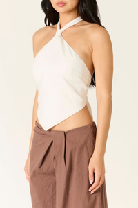 Halter Back Tie Top