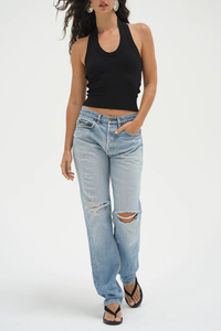 Jules Ribbed Halter Top