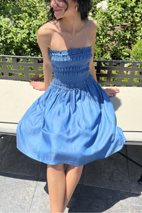 Sleeveless Smocked Midi Dress
