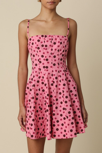 Joy Pink Polka Dot Mini Dress