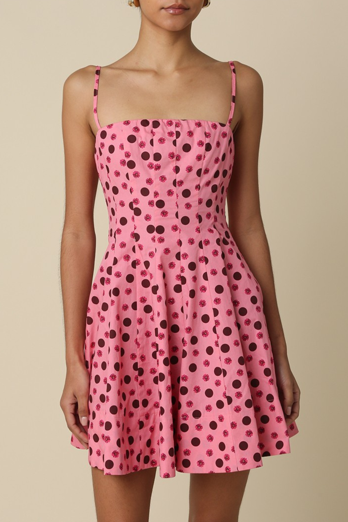 Joy Pink Polka Dot Mini Dress