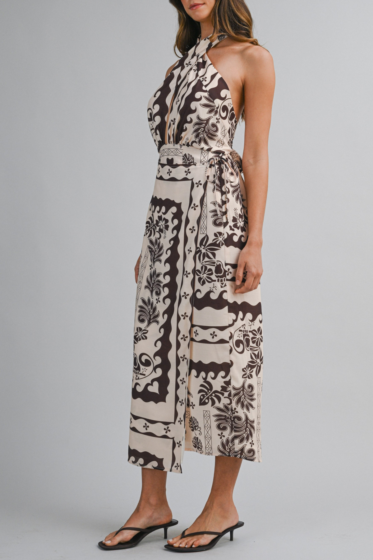 white and gold halter dress HEAD TURNING HALTER MAXI DRESS IN WHITE – AKIRA