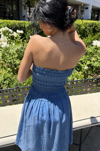 Sleeveless Smocked Midi Dress