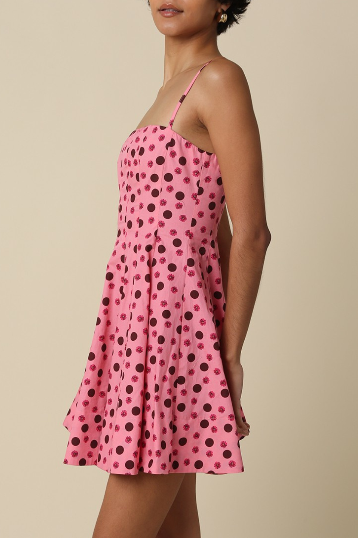 Joy Pink Polka Dot Mini Dress