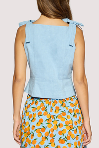 Coastal Voyage Sleeveless Top